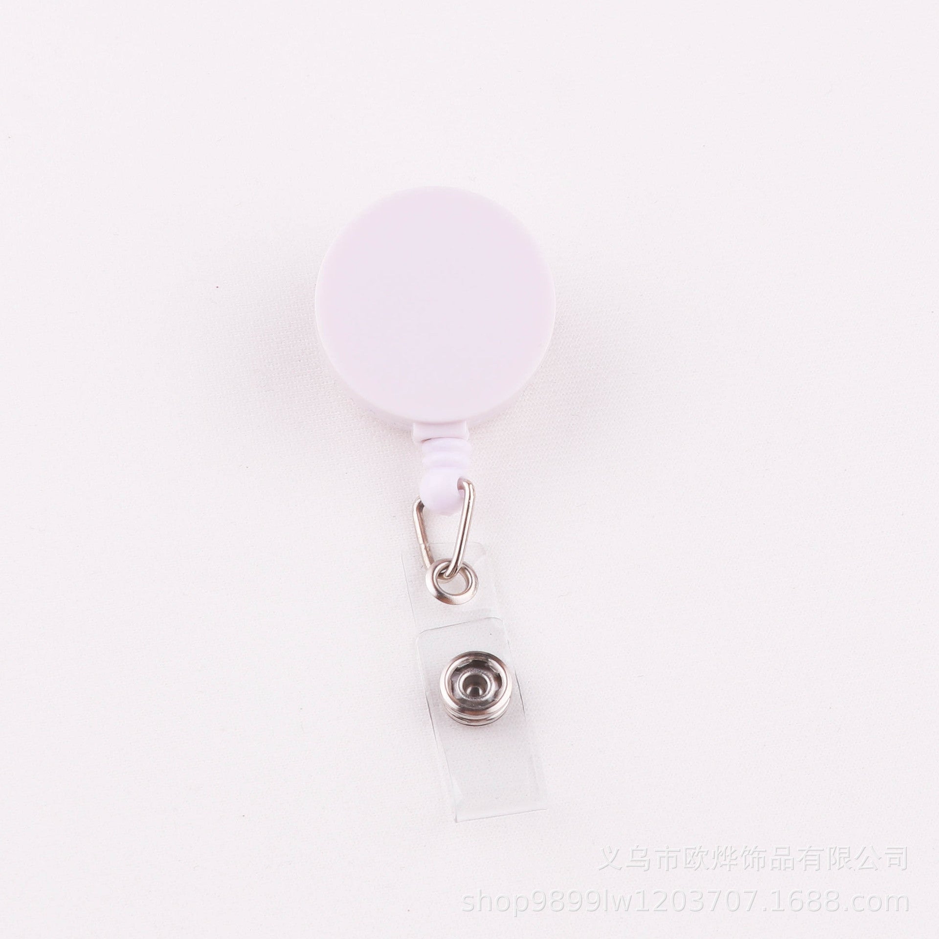 Wholesale Smooth full flat easy-pull buckle retractable buckle lanyard buckle metal back clip badge easy-pull buckle